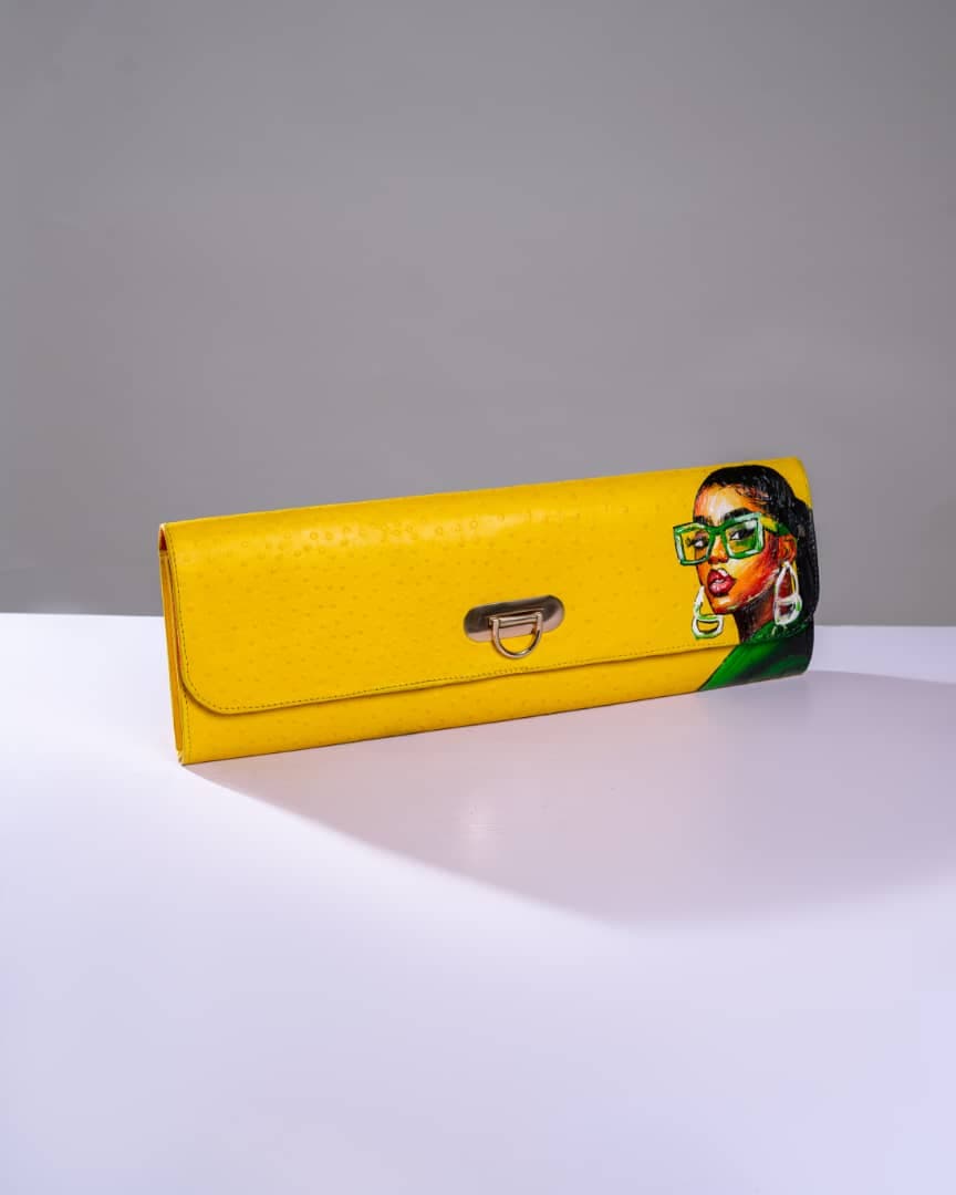 Bright Yellow Elegant Long Purse