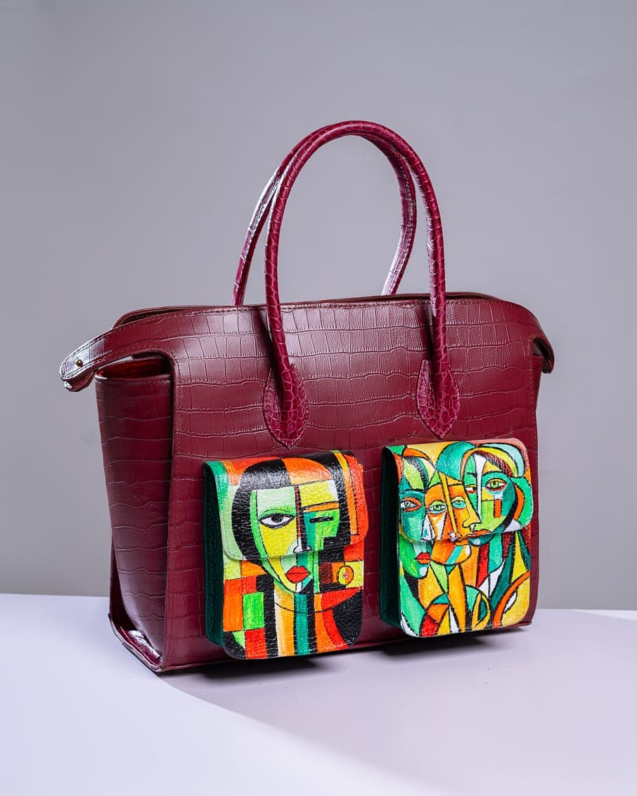 Burgundy Achubi Bag
