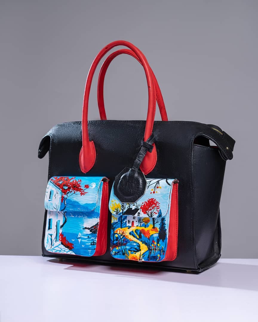 Black and Red Achubi Bag