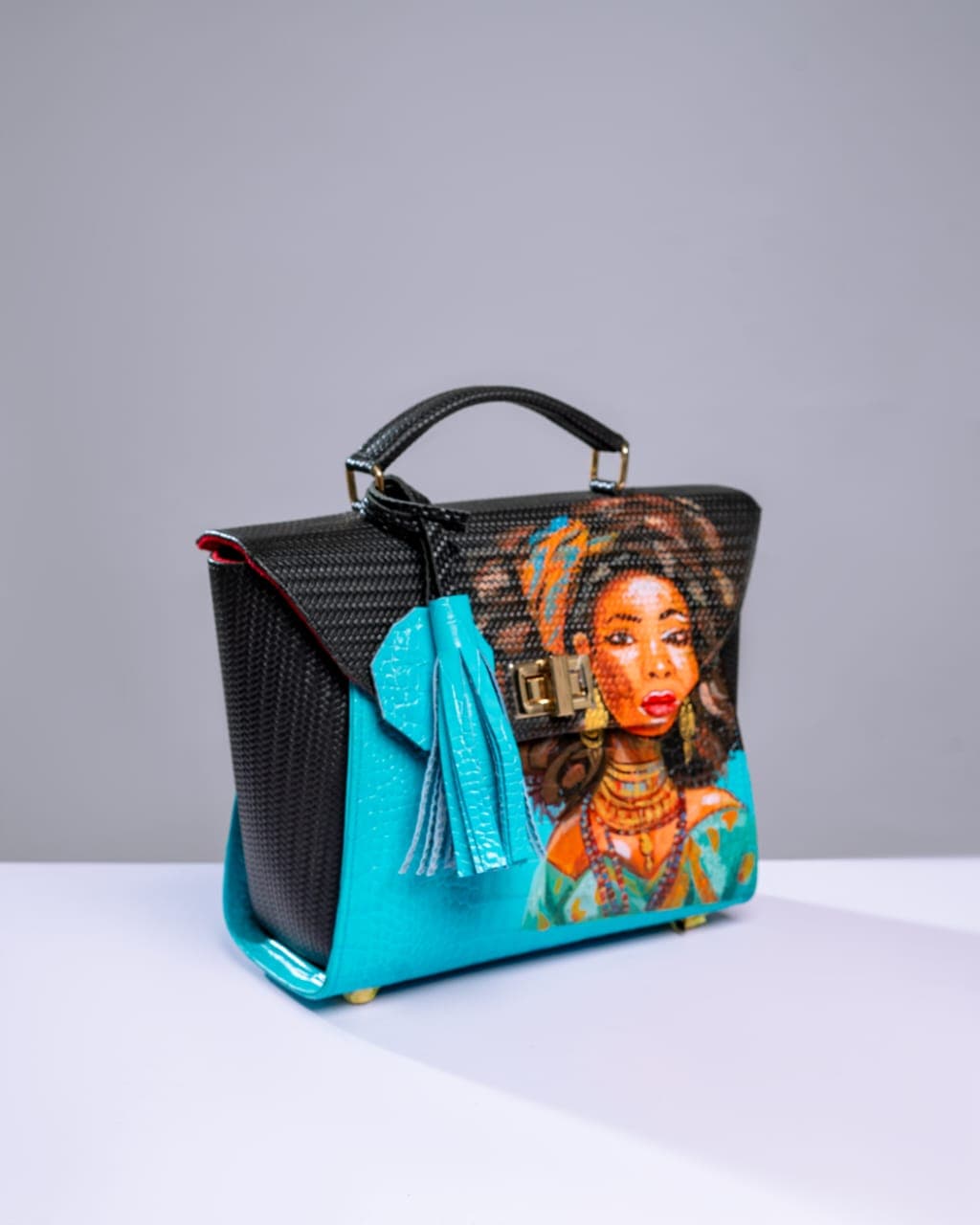 Blue and Black Seesar Bag