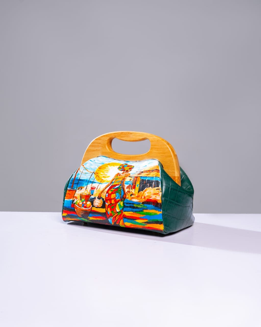 Green Ukeke Clutch Fry Akara Inspired