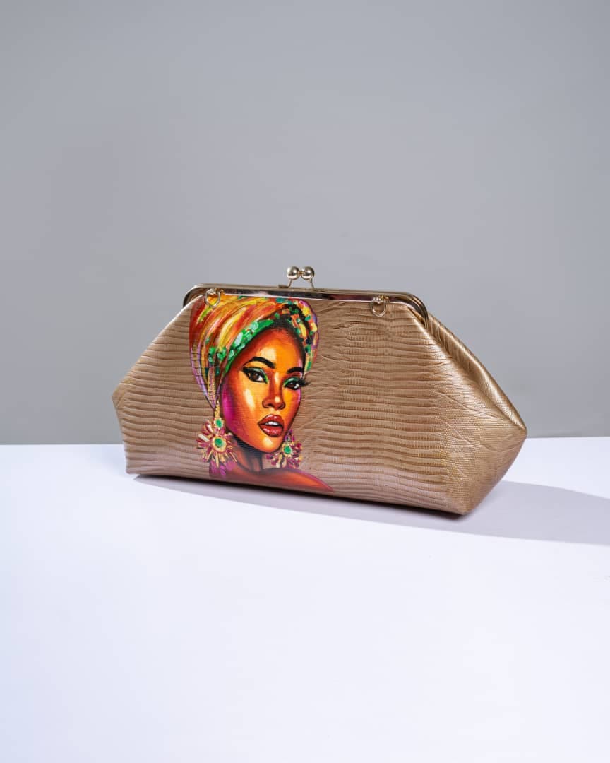 Bronze Extra large Clutch