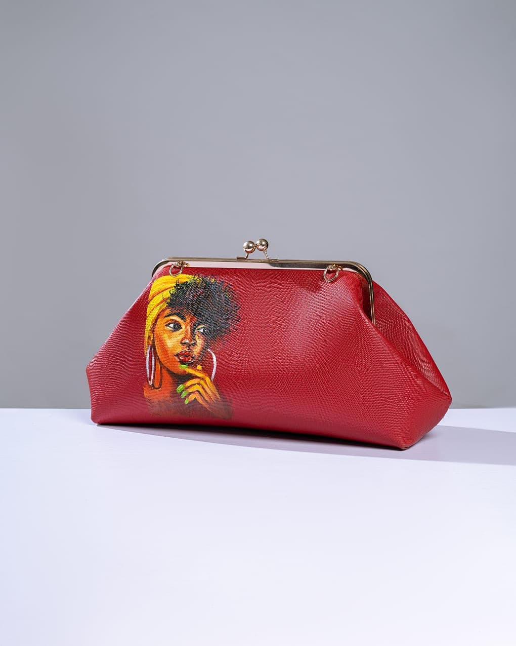 Red Extra Large Clutch