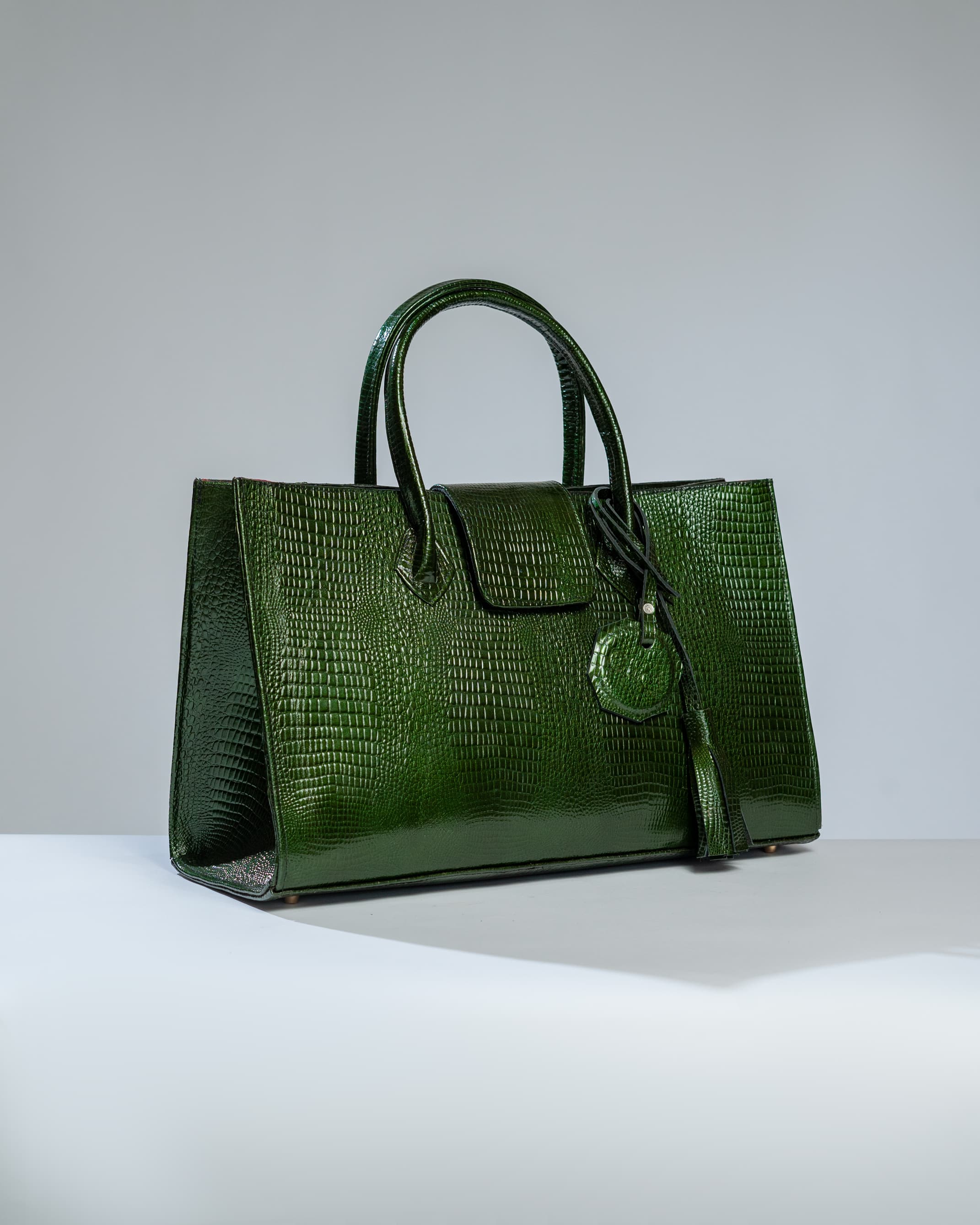 Dark green Maxi bag.