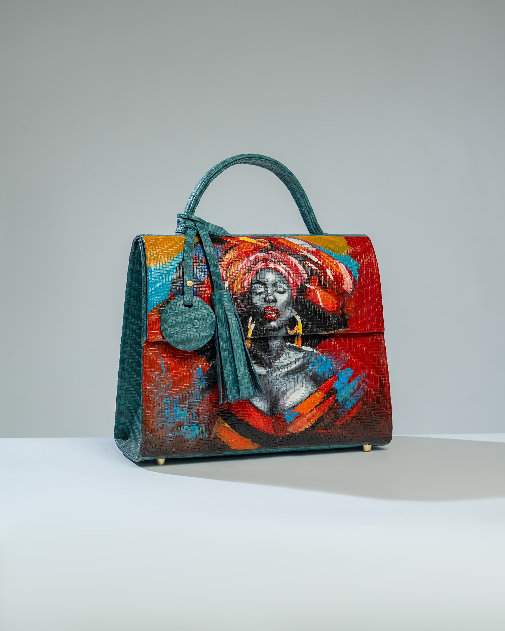 Blue elegant midi bag-Passion inspired