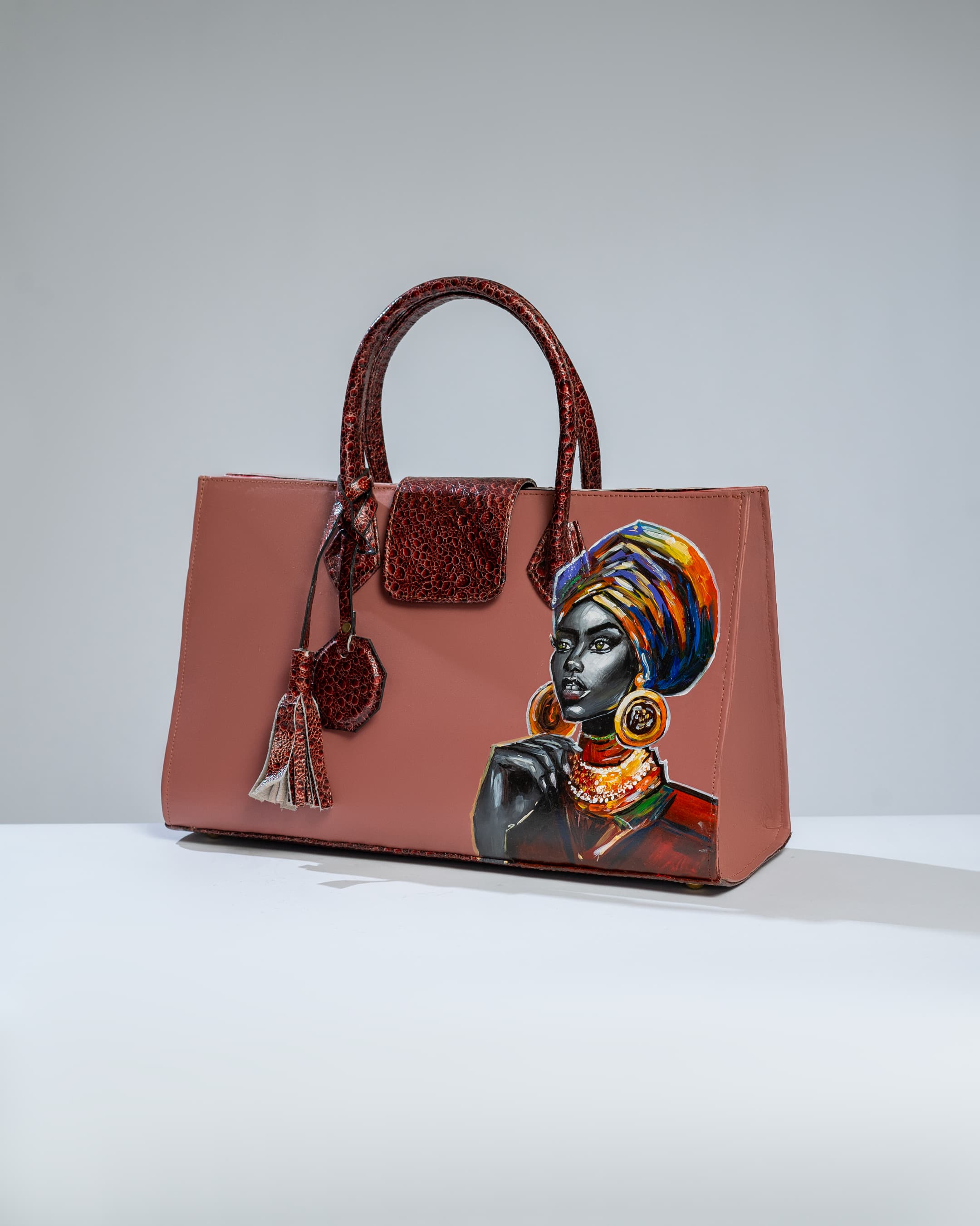 Brown Maxi bag- Bold black babe inpired