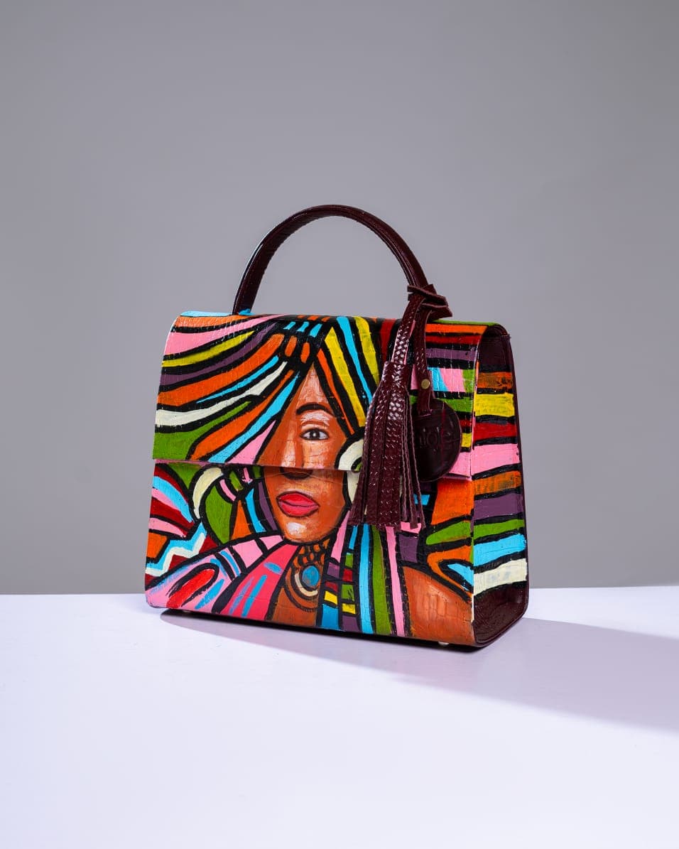 Multicolored Elegant Midi Bag