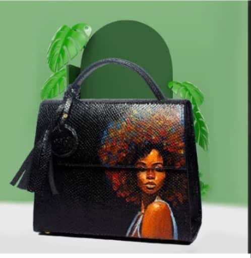 Black Elegant Midi Bag Afro Babe Inspired