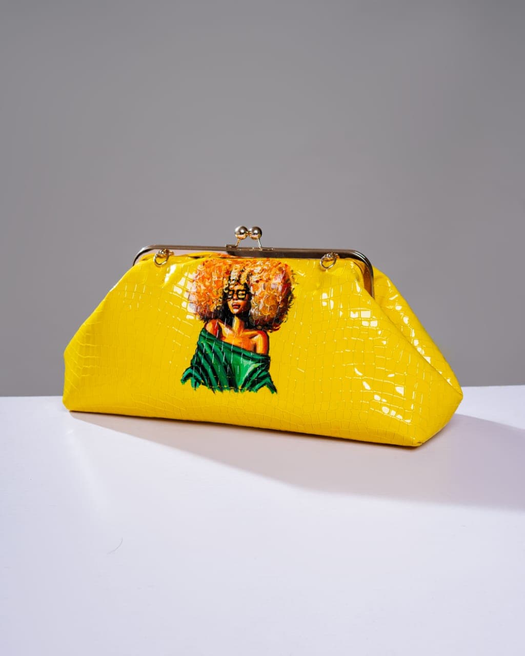 Bright Yellow Extra Large Clutch