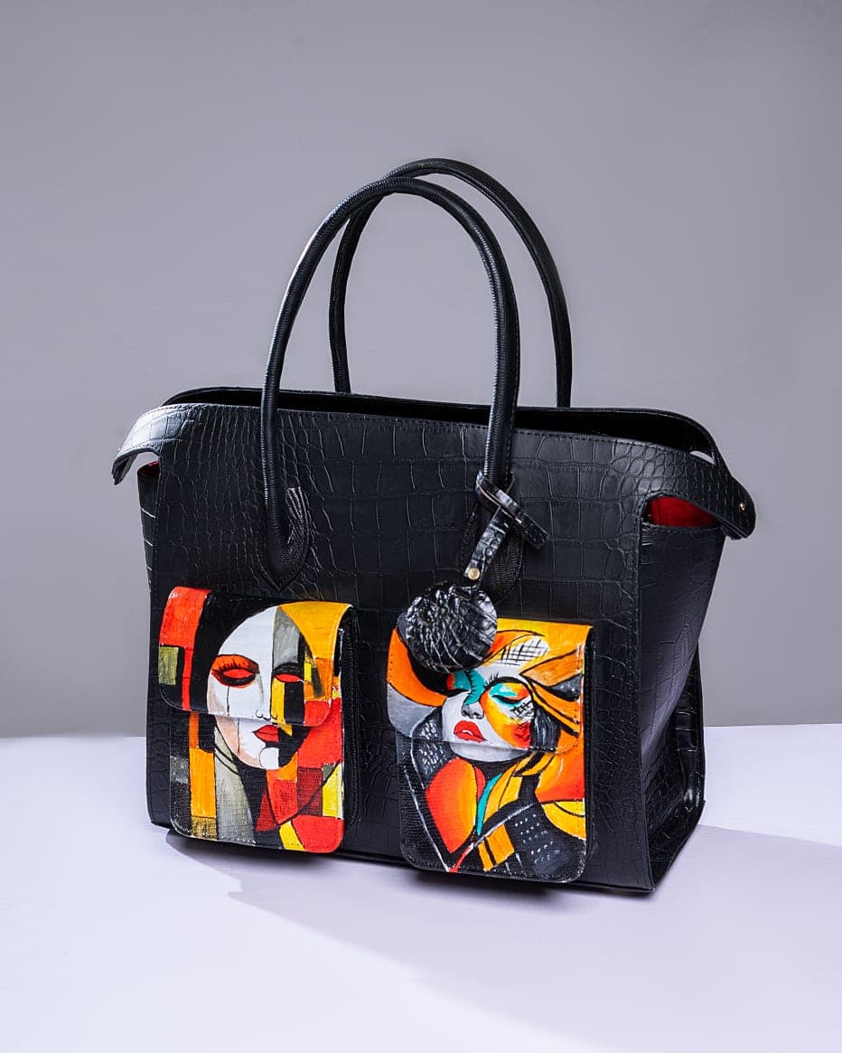 Black Achubi Bag Robotics Inspired