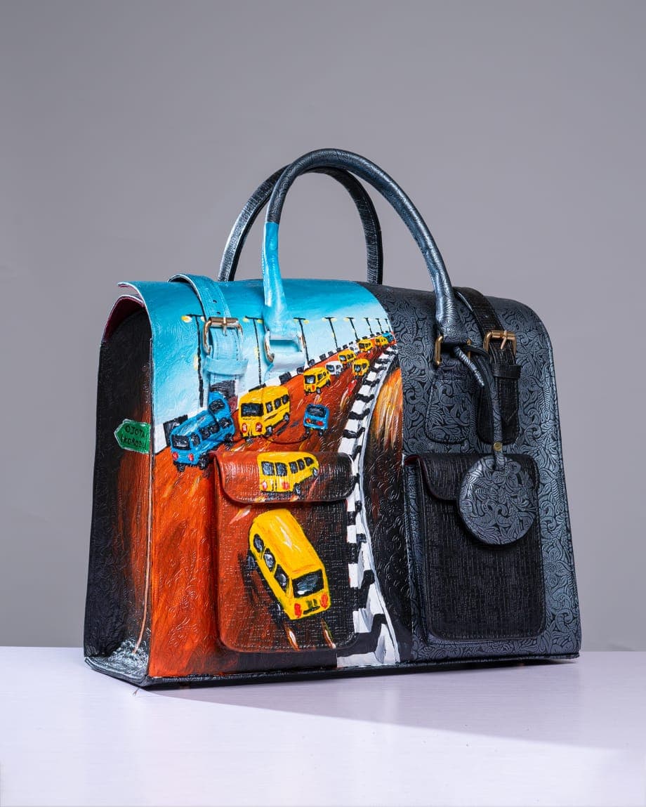 Lagos Inspired Art Design Multipurpose Bag