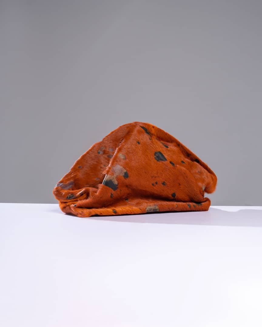 Spotted Brown Fur Oyster Purse