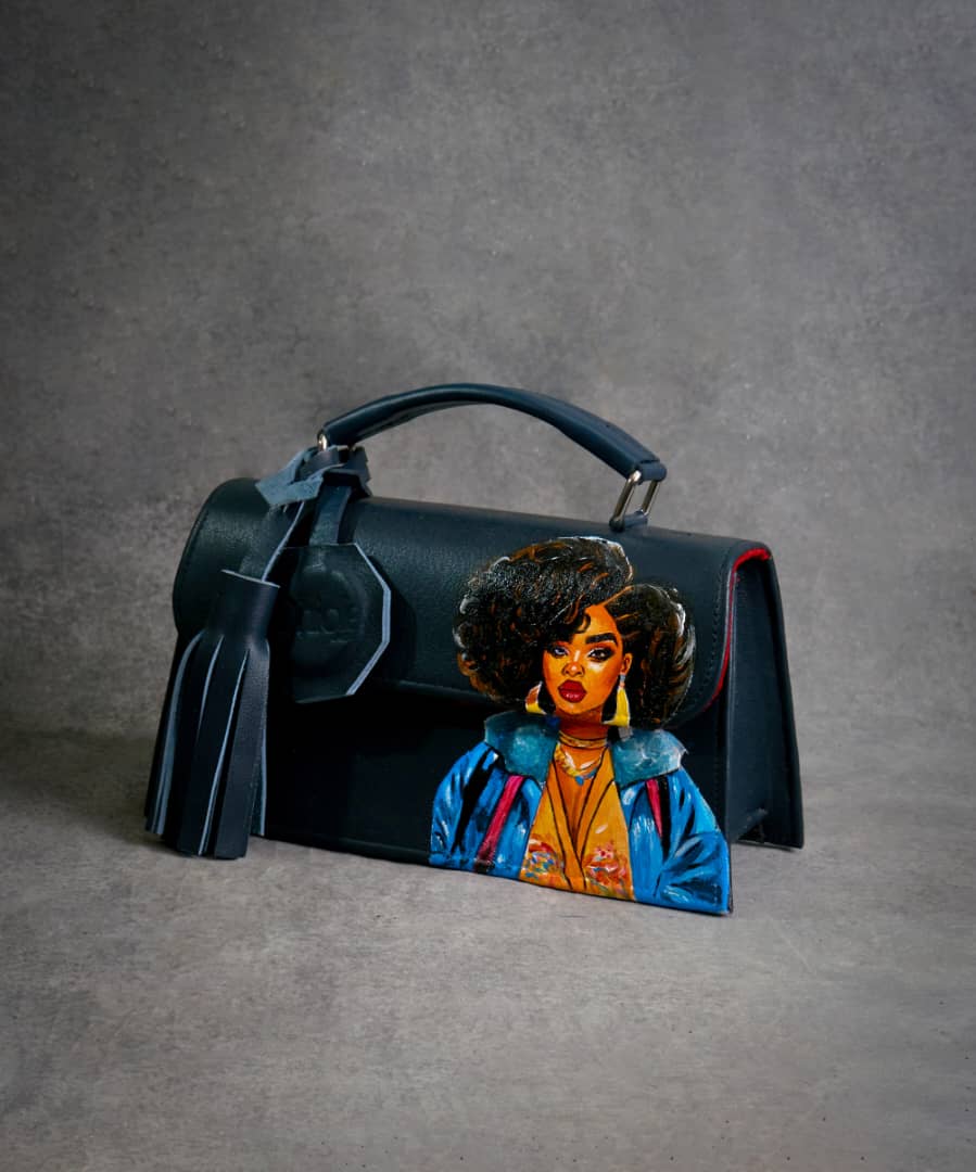 Dark Blue Tatai Bag Babe Inspired