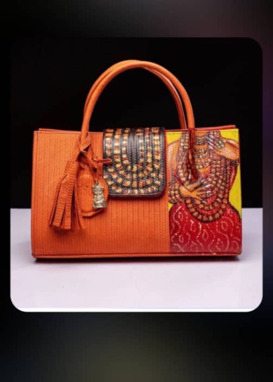 Burnt Orange Maxi Bag, Ovbioha Inspired