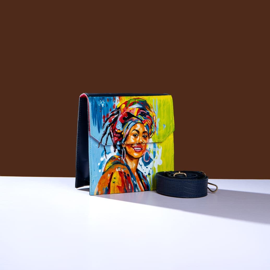 Dark Blue Cross Body Bag Aunty Inspired