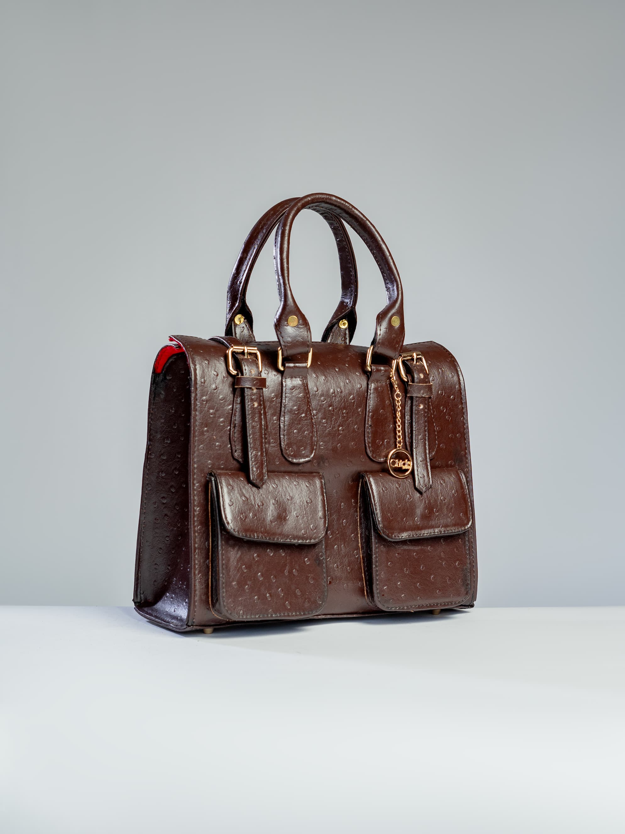 Ohiole Glossy Brown Multi-purpose Bag Medi
